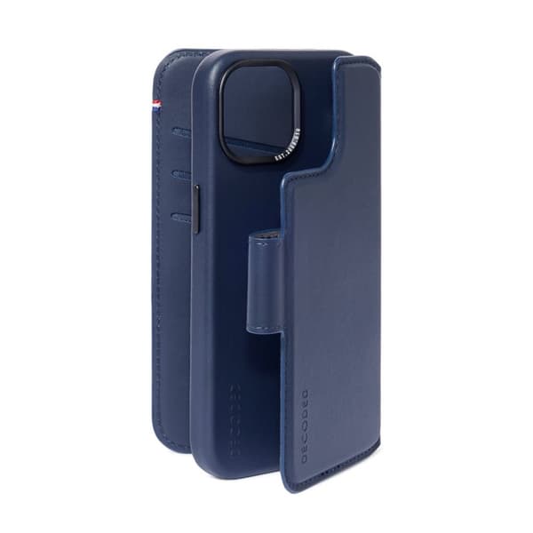 Decoded iPhone 15 Plus Kotelo Leather Detachable Wallet True Navy