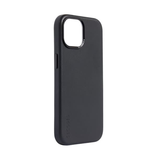 Decoded iPhone 15 Pro Skal Leather Backcover Svart