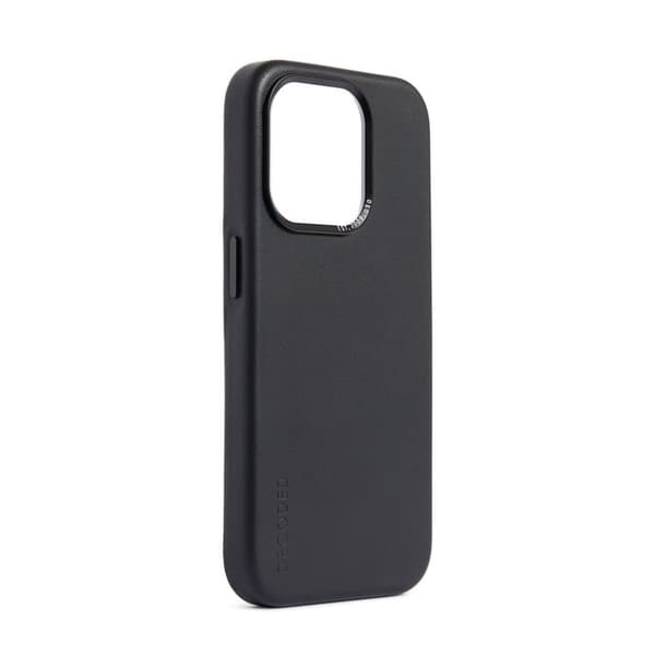 Decoded iPhone 15 Pro Skal Leather Backcover Svart