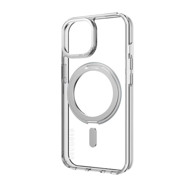 Decoded iPhone 15 Kuori Recycled Plastic Transparant Loop Stand Back Cover Kirkas