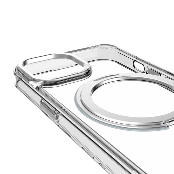 Decoded iPhone 15 Kuori Recycled Plastic Transparant Loop Stand Back Cover Kirkas