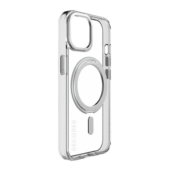 Decoded iPhone 15 Kuori Recycled Plastic Transparant Loop Stand Back Cover Kirkas