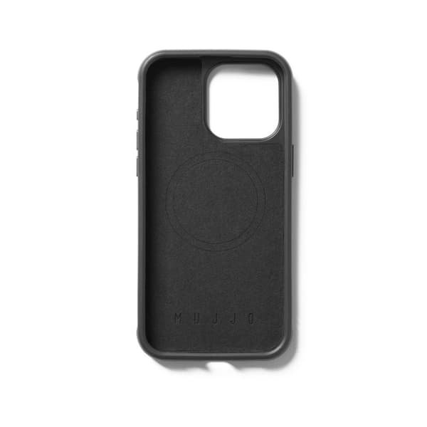 Mujjo iPhone 15 Pro Max Kuori Shield Case Musta