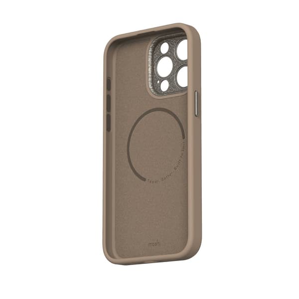Moshi iPhone 15 Pro Max Skal Napa MagSafe Woodsmoke Brown