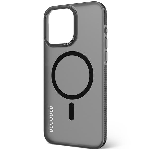 Decoded iPhone 15 Pro Max Kuori Recycled Plastic Clear Case Läpinäkyvä Musta