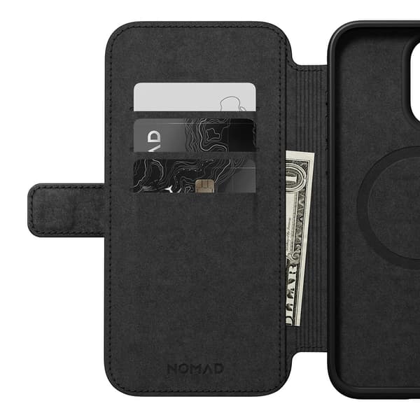 NOMAD iPhone 15 Pro Max Fodral Modern Leather Folio Brun