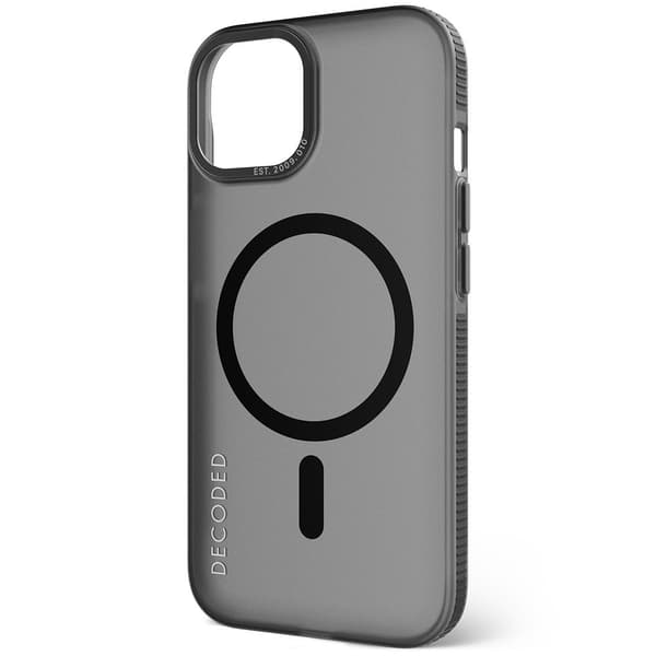 Decoded iPhone 15 Skal Recycled Plastic Clear Case Transparent Svart