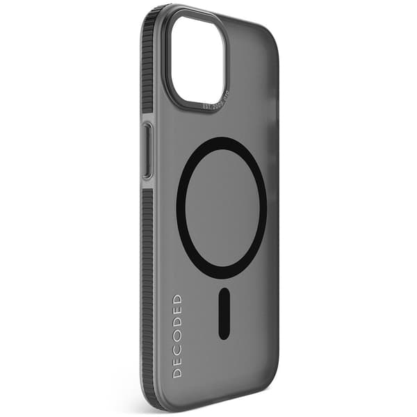 Decoded iPhone 15 Skal Recycled Plastic Clear Case Transparent Svart