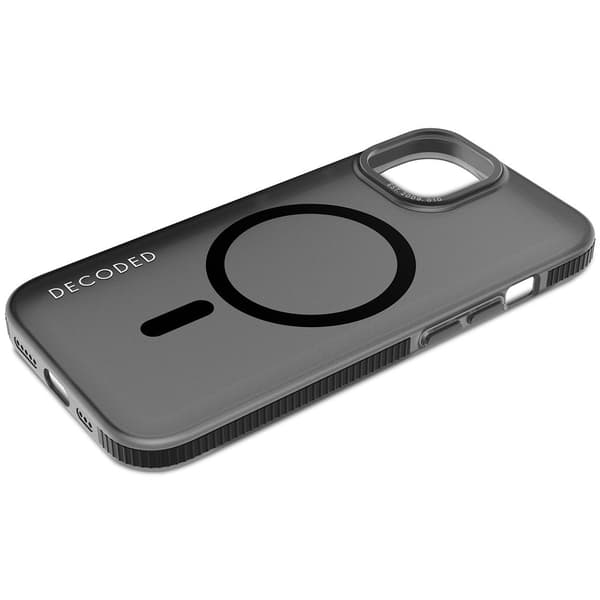 Decoded iPhone 15 Skal Recycled Plastic Clear Case Transparent Svart