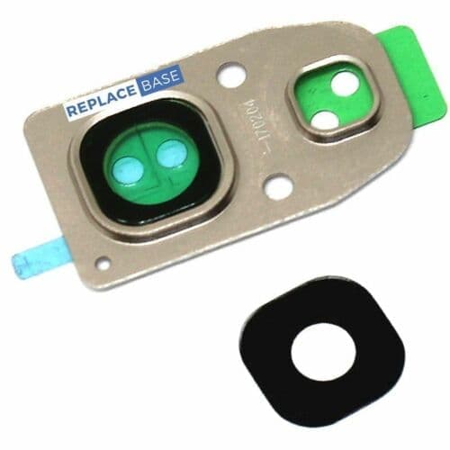 Camera Lens For Samsung Galaxy Gold A520 A5 2017 Replacement Bracket Adhesive