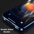 Miniatyrbillede 2 af 7: Dobbeltsidet spænde anti-kiggeri telefon cover magnetisk varmeafledning til iPhone iPhone 15 Pro