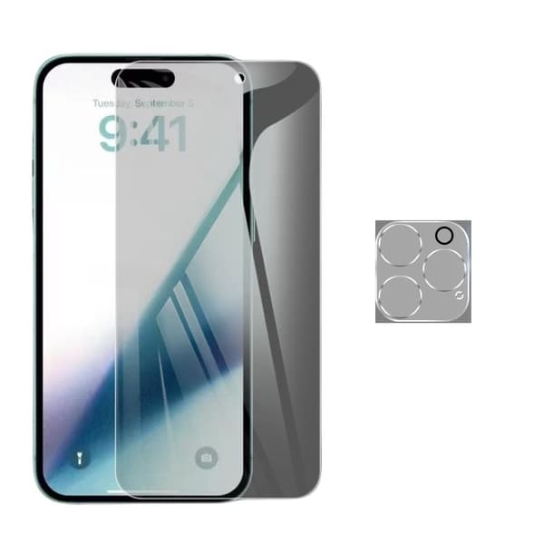 Puhelimen yksityisyyttä suojaava näytönsuoja linssisuoja iPhone 15