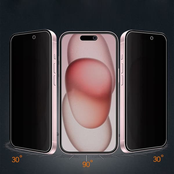 Telefonens privatlivsskærmbeskytter linsebeskytter iPhone 15 Pro
