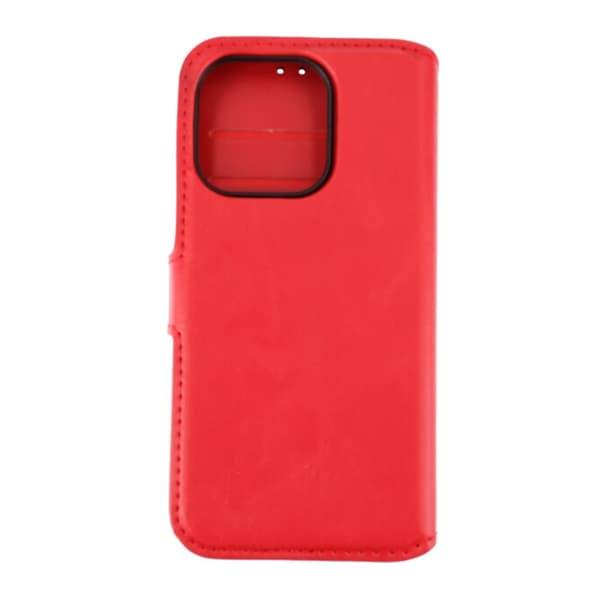 iPhone 15 Pro Plånboksfodral Magnet Rvelon - Röd