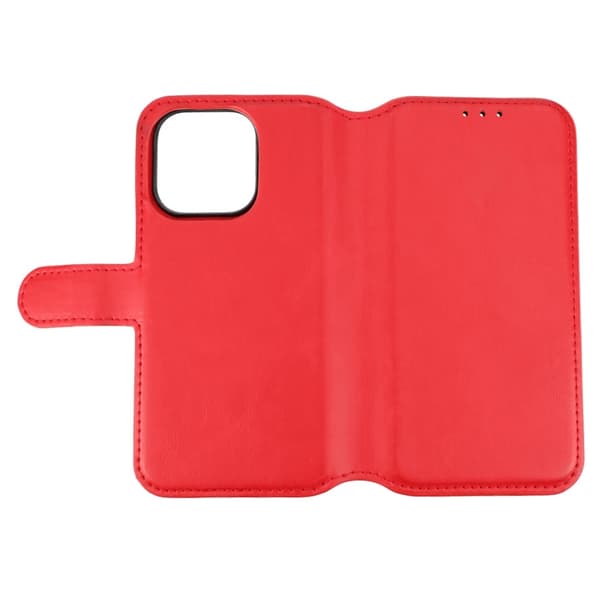 iPhone 15 Pro Plånboksfodral Magnet Rvelon - Röd