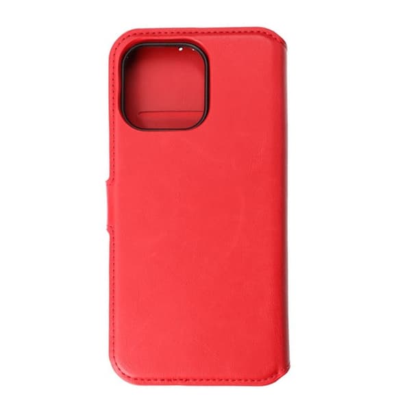 iPhone 15 Pro Max Plånboksfodral Magnet Rvelon - Röd
