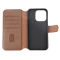 Pikkukuva 4 / 11: iPhone 15 Pro Plånboksfodral Läder Rvelon - Brun