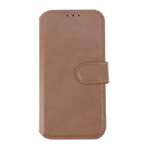iPhone 15 Pro Plånboksfodral Läder Rvelon - Brun