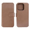 Pikkukuva 1 / 11: iPhone 15 Pro Plånboksfodral Läder Rvelon - Brun