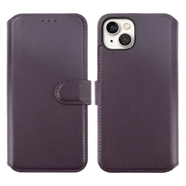 iPhone 15 Plånboksfodral Läder Rvelon - Lila