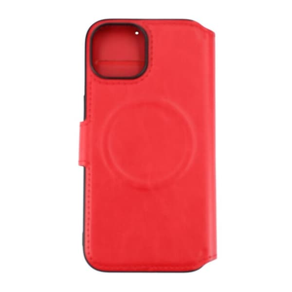 iPhone 15 Plånboksfodral Extra Kortfack Rvelon - Röd