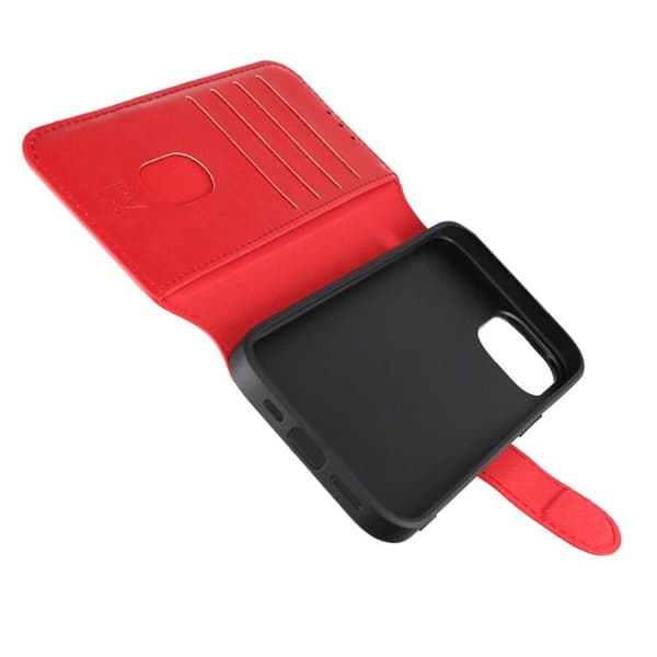 iPhone 15 Plånboksfodral Extra Kortfack Rvelon - Röd