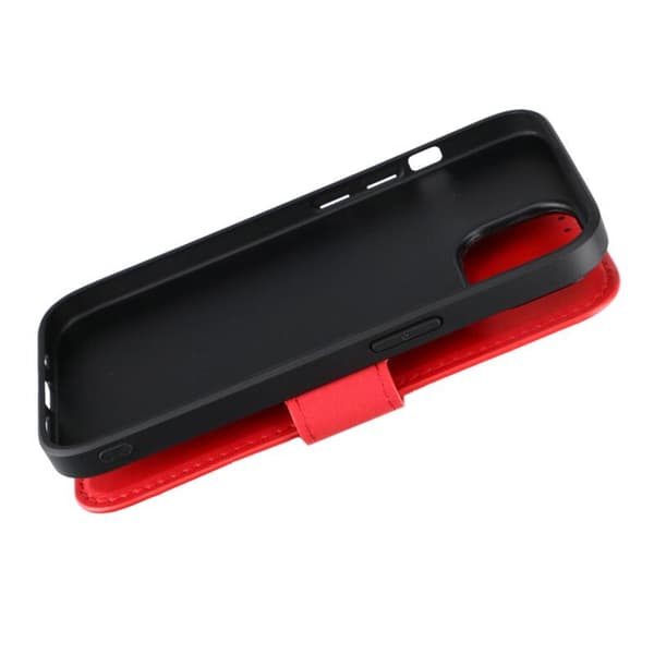 iPhone 15 Plånboksfodral Extra Kortfack Rvelon - Röd