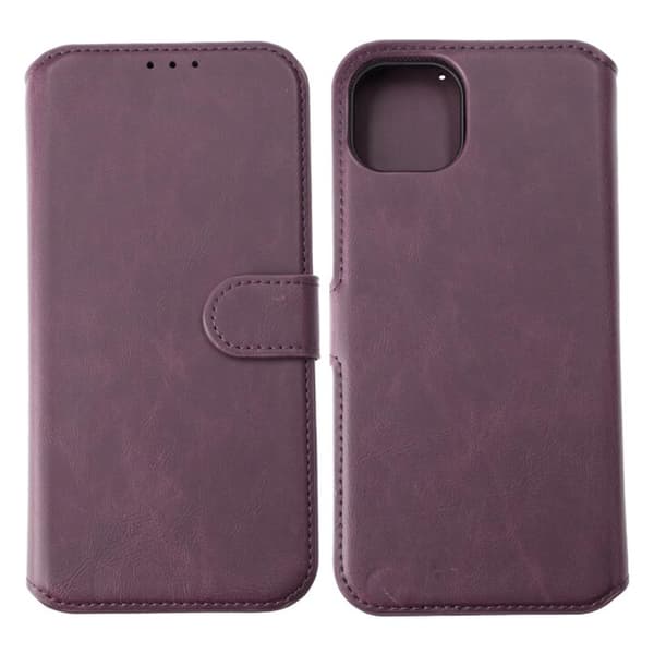 iPhone 15 Plus Plånboksfodral Magnet Rvelon - Lila