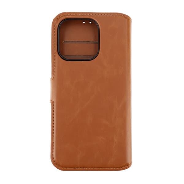 iPhone 15 Pro Plånboksfodral Magnet Rvelon - Brun