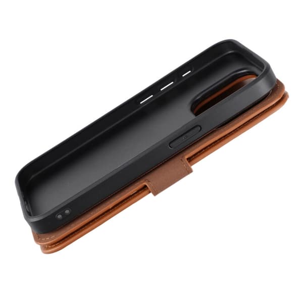 iPhone 15 Pro Plånboksfodral Magnet Rvelon - Brun