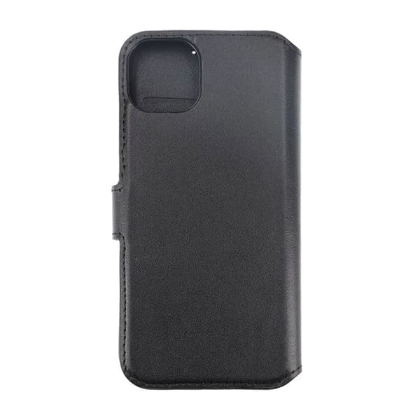 iPhone 15 Plånboksfodral Läder Rvelon - Svart