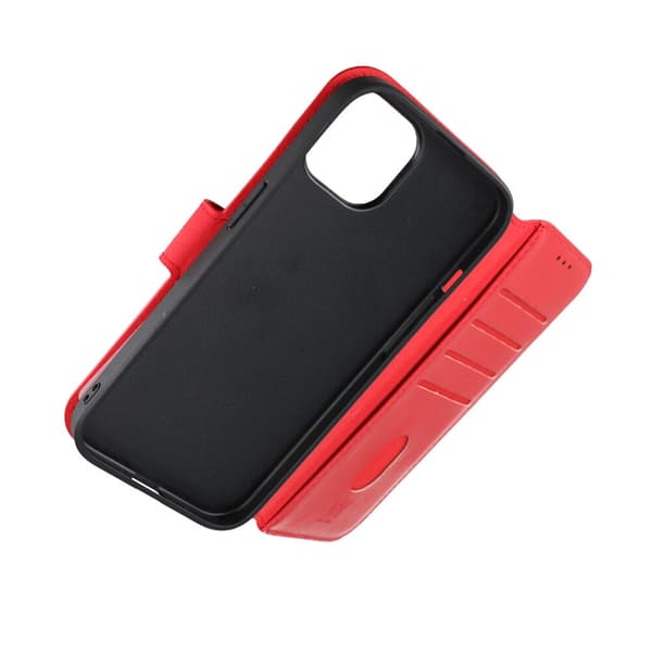 iPhone 15 Plånboksfodral Magnet Rvelon - Röd