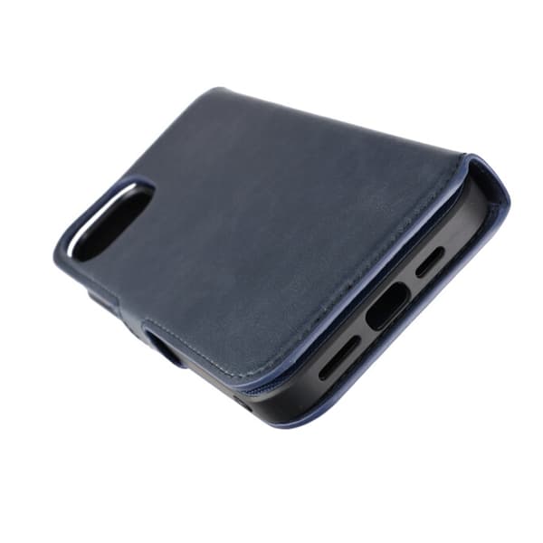 iPhone 15 Plus Plånboksfodral Magnet Rvelon - Blå