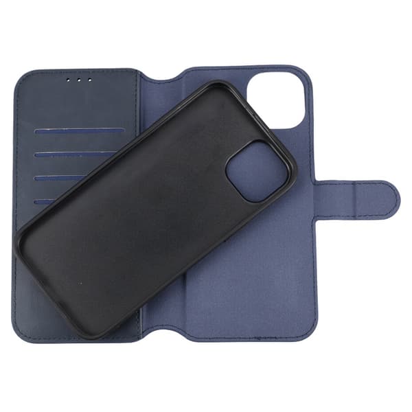 iPhone 15 Plus Plånboksfodral Magnet Rvelon - Blå