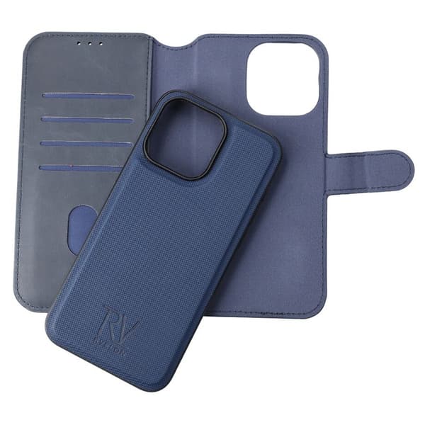 iPhone 15 Pro Max Plånboksfodral Magnet Rvelon - Blå