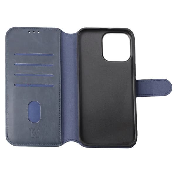 iPhone 15 Pro Max Plånboksfodral Magnet Rvelon - Blå