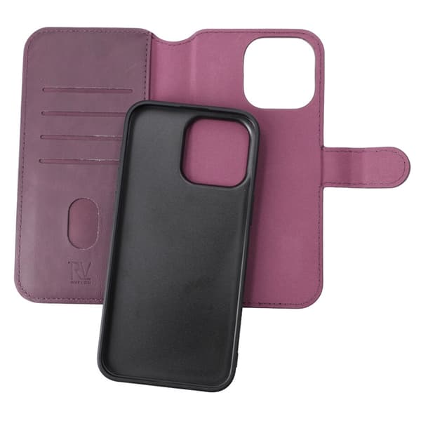 iPhone 15 Ultra Plånboksfodral Magnet Rvelon - Lila
