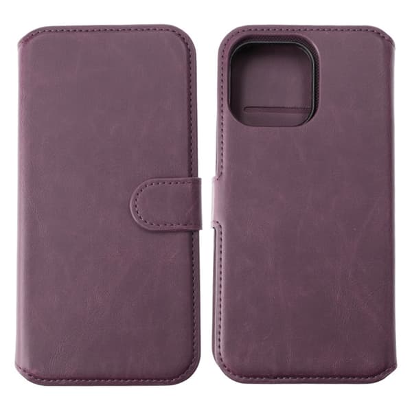 iPhone 15 Ultra Plånboksfodral Magnet Rvelon - Lila