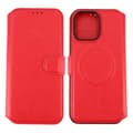 Pikkukuva 1 / 10: iPhone 15 Pro Max Plånboksfodral Extra Kortfack Rvelon - Röd