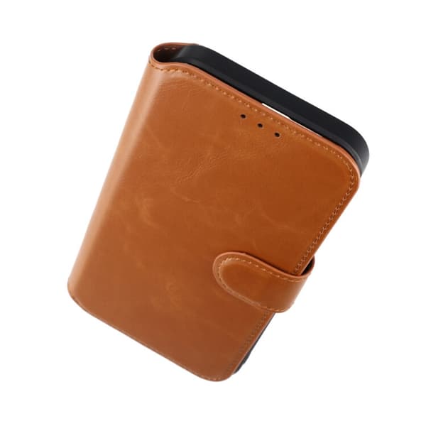 iPhone 15 Pro Max Plånboksfodral Extra Kortfack Rvelon - Brun