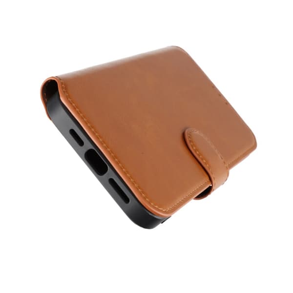 iPhone 15 Pro Max Plånboksfodral Extra Kortfack Rvelon - Brun
