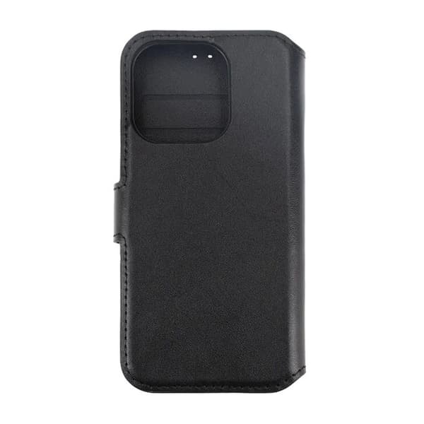 iPhone 15 Pro Max Plånboksfodral Läder Rvelon - Svart