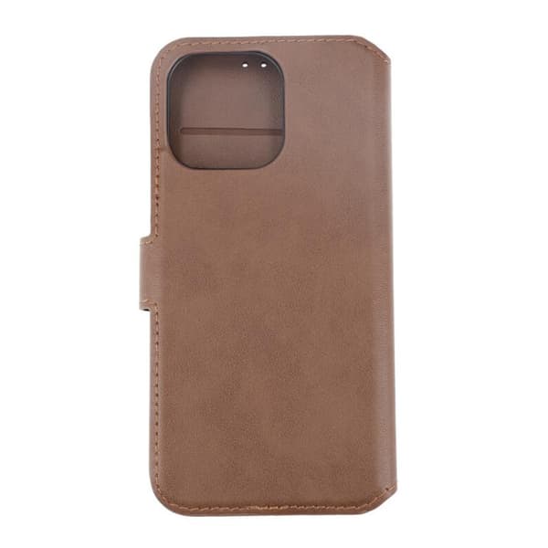 iPhone 15 Pro Max Plånboksfodral Läder Rvelon - Brun