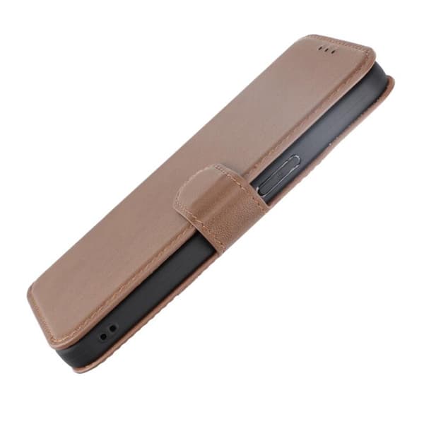 iPhone 15 Pro Max Plånboksfodral Läder Rvelon - Brun