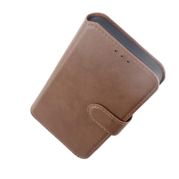 iPhone 15 Pro Max Plånboksfodral Läder Rvelon - Brun