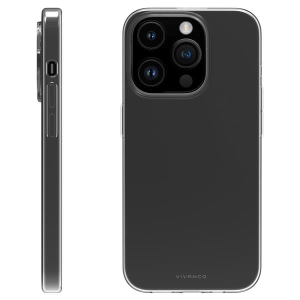 Vivanco iPhone 15 Pro Skal Slim TPU Transparent