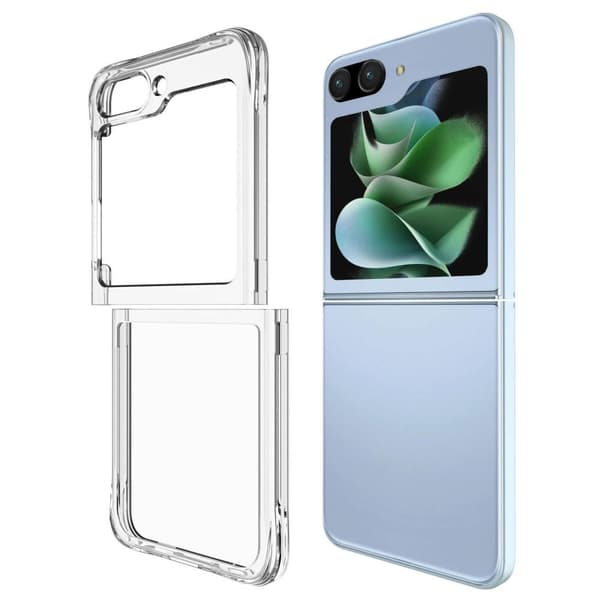 SKALO Samsung Z Flip5 TPU Clear Hybrid Cover - Gennemsigtig