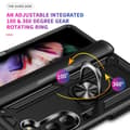 Miniatyrbild 5 av 8: SKALO Samsung Z Fold5 Armor Hybrid Metallring skal - Svart
