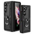 Miniatyrbild 2 av 8: SKALO Samsung Z Fold5 Armor Hybrid Metallring skal - Svart