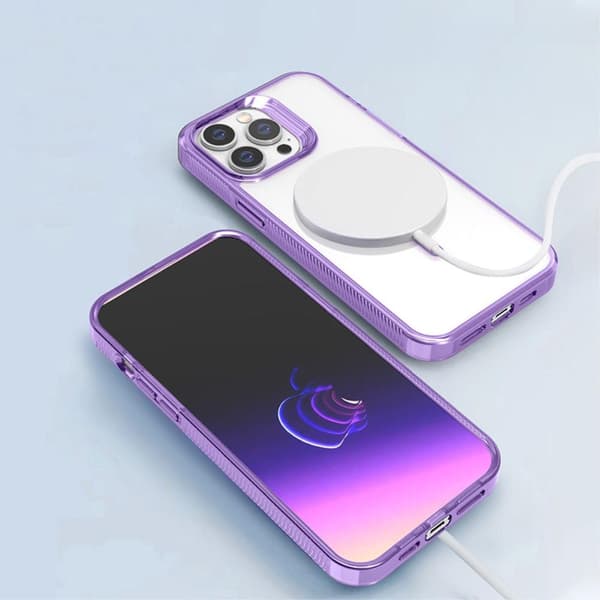 SKALO iPhone 15 Pro Väri Puskurin Magnet Suojakuori - Sininen